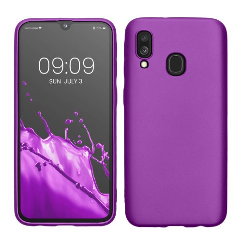 Kwmobile калъф за Samsung Galaxy A40, лилав, силиконов, 48546.24