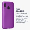 Kwmobile калъф за Samsung Galaxy A40, лилав, силиконов, 48546.24