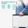 Masa reglabila laptop Navaris, suport 9 unghiuri, pentru birou si acasa, negru, plastic/textil