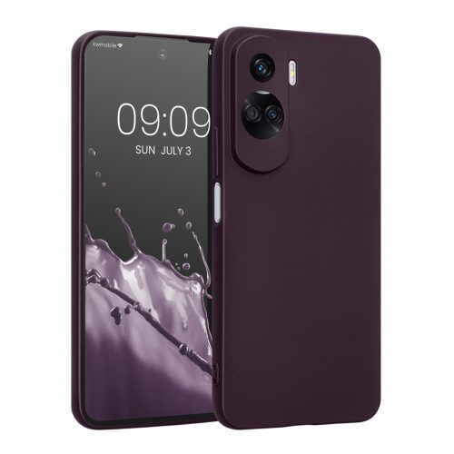 Kwmobile калъф за Honor 90 Lite, тъмно лилав, силиконов, 61745.115