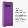 Kwmobile калъф за Samsung Galaxy S10, лилав, силиконов, 47452.24