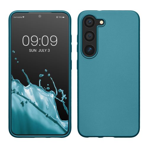 Kwmobile калъф за Samsung Galaxy S23 Plus, син, силиконов, 60313.251