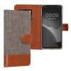 Kwmobile калъф за Google Pixel 8, светло сив/кафяв, текстил/силикон, 61887.01