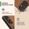 Kwmobile калъф за Samsung Galaxy A34 5G, кафяв, дърво/силикон, 60813.08