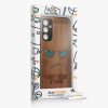 Kwmobile калъф за Samsung Galaxy A34 5G, кафяв, дърво/силикон, 60813.08