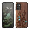 Kwmobile калъф за Samsung Galaxy A14 5G, кафяв, дърво/силикон, 60817.09