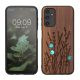 Kwmobile калъф за Samsung Galaxy A14 5G, кафяв, дърво/силикон, 60817.09