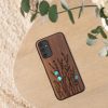 Kwmobile калъф за Samsung Galaxy A14 5G, кафяв, дърво/силикон, 60817.09