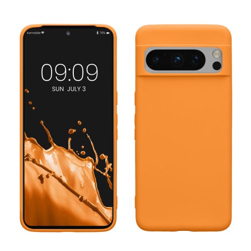 Kwmobile калъф за Google Pixel 8 Pro, оранжев, силиконов, 61856.15