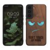 Kwmobile калъф за Samsung Galaxy S22, кафяв, дърво/силикон, 58306.08
