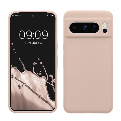 Kwmobile калъф за Google Pixel 8 Pro, кремав, силиконов, 61854.225
