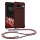 Kwmobile калъф с връзка за Google Pixel 8, лилав, силиконов, 61867.187