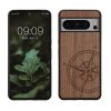 Kwmobile калъф за Google Pixel 8 Pro, кафяв, дърво/силикон, 61876.02