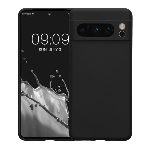 Kwmobile калъф за Google Pixel 8 Pro, черен, силиконов, 61860.01