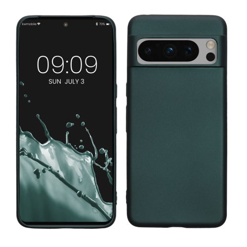 Kwmobile калъф за Google Pixel 8 Pro, зелен, силиконов, 61858.14