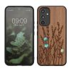 Kwmobile Кейс за Samsung Galaxy A54 5G, Кафяв, Дървен/Силиконов, 60799.09