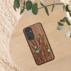 Kwmobile Кейс за Samsung Galaxy A54 5G, Кафяв, Дървен/Силиконов, 60799.09