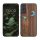 Kwmobile калъф за Samsung Galaxy S21 FE, кафяв/многоцветен, дърво/силикон, 56172.07