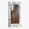 Kwmobile калъф за Samsung Galaxy S21 FE, кафяв/многоцветен, дърво/силикон, 56172.07