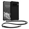 Kwmobile калъф с връзка за Google Pixel 8 Pro, черен, силиконов, 61868.01