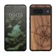 Kwmobile калъф за Google Pixel 8, кафяв, дърво/силикон, 61875.02