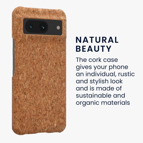 Kwmobile калъф за Google Pixel 8, светлокафяв, корк, 61877.24