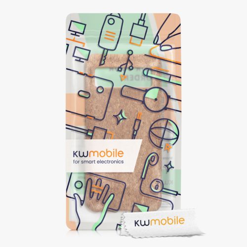 Kwmobile калъф за Google Pixel 8, светлокафяв, корк, 61877.24