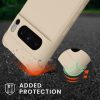 Kwmobile калъф с връзка за връзка за Google Pixel 8 Pro, кремав, силиконов, 61868.16