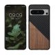Kwmobile калъф за Google Pixel 8 Pro, кафяв/черен, дърво/силикон, 61874.01