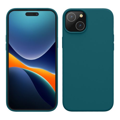Kwmobile калъф за Apple iPhone 15, син, силиконов, 61953.57