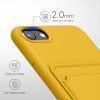 Kwmobile калъф за Apple iPhone SE (2022)/iPhone SE (2020)/iPhone 8, жълт, силиконов, 55117.165
