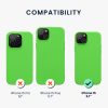 Kwmobile калъф за Apple iPhone 15, зелен, силиконов, 61953.159