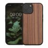 Kwmobile калъф за Apple iPhone 15, кафяв, дърво/силикон, 62007.18