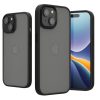 Kwmobile калъф за Apple iPhone 15, черен/прозрачен, поликарбонат, 61961.01