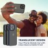 Kwmobile калъф за Apple iPhone 15, черен/прозрачен, поликарбонат, 61961.01