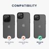 Kwmobile калъф за Apple iPhone 15, черен/прозрачен, поликарбонат, 61961.01