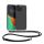 Kwmobile калъф с връзка за Apple iPhone 15 Pro, прозрачен/черен, силиконов, 62035.01