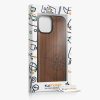 Kwmobile калъф за Apple iPhone 15, кафяв, дърво/силикон, 62011.01