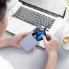 Kwmobile калъф за Apple iPhone 15 Pro, син, силиконов, 62019.108
