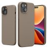 Kwmobile калъф за Apple iPhone 15, бежов, силиконов, 61953.43