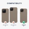 Kwmobile калъф за Apple iPhone 15, бежов, силиконов, 61953.43