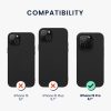 Kwmobile калъф за Apple iPhone 15 Pro, черен, силиконов, 61955.01