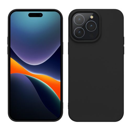 Kwmobile калъф за Apple iPhone 15 Pro, черен, силиконов, 61959.47