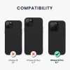Kwmobile калъф за Apple iPhone 15 Pro, черен, силиконов, 61959.47