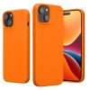 Kwmobile калъф за Apple iPhone 15 Plus, оранжев, силиконов, 61954.15