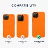 Kwmobile калъф за Apple iPhone 15 Plus, оранжев, силиконов, 61954.15
