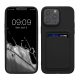 Kwmobile калъф за Apple iPhone 15 Pro Max, черен, силиконов, 62020.01