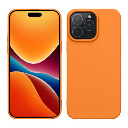 Kwmobile калъф за Apple iPhone 15 Pro, оранжев, силиконов, 61959.15