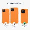 Kwmobile калъф за Apple iPhone 15 Pro, оранжев, силиконов, 61959.15