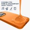 Kwmobile калъф за Apple iPhone 15 Pro, оранжев, силиконов, 61959.15